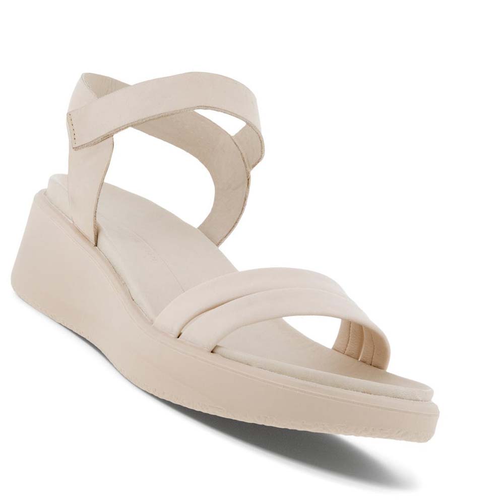 Ecco Flowt Lx Wedge Pensko Dame Beige | NO 100JPQ